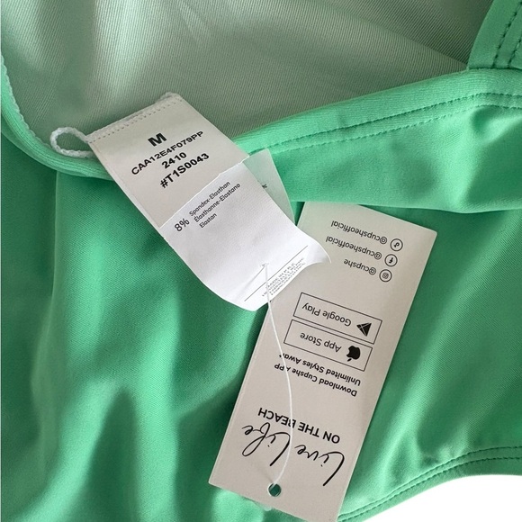 Cupshe Mint Green One Piece Swimsuit - Picture 2 of 7